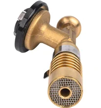 Feature de flamme à 1300 degrés Allumage automatique allumeur de lampe de poche au butane au butane avec poignée en aluminium