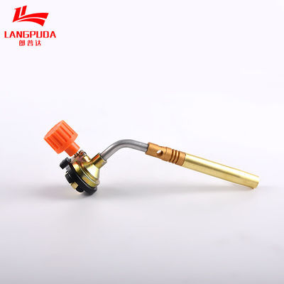 Torche tenue dans la main 108mm de soudure de gaz de butane d'acier inoxydable
