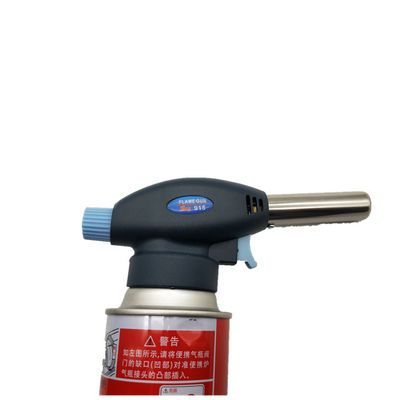Torche portative en plastique noire de camping de butane de 17cm