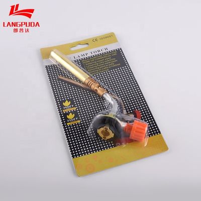 Torche portative en laiton de gaz de butane du camping 20cm de sécurité