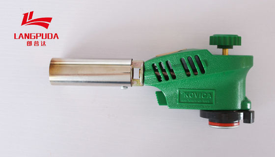 Arme à feu de flamme portative de camp sauvage vert, torche automatique de gaz de 16cm