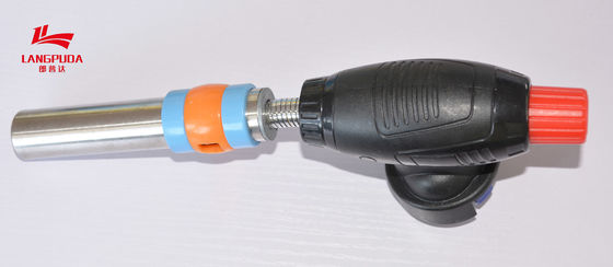 Arme à feu de flamme électrique en métal 24cm, torche rechargeable de gaz de butane de cuisine